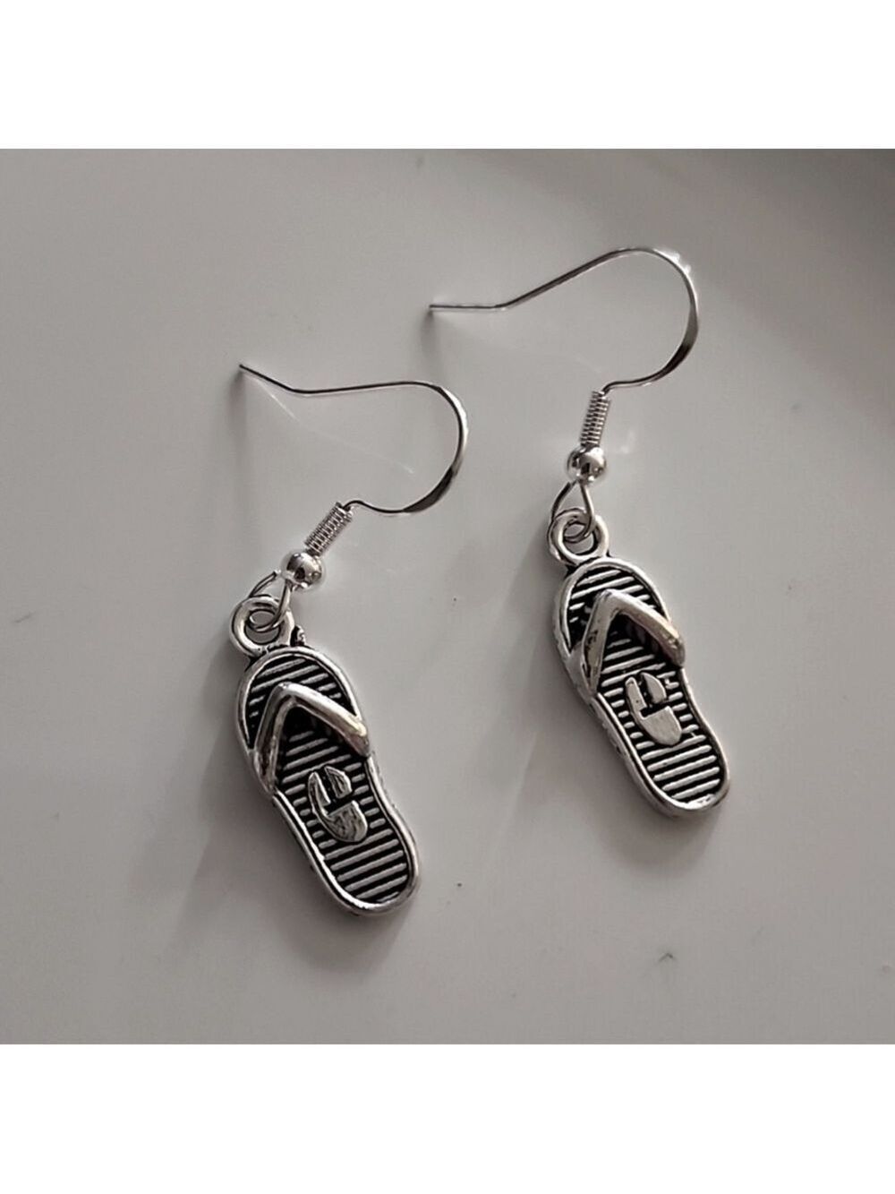 Flip Flop Earrings ZINC ALLOY charms 925S Post ER
